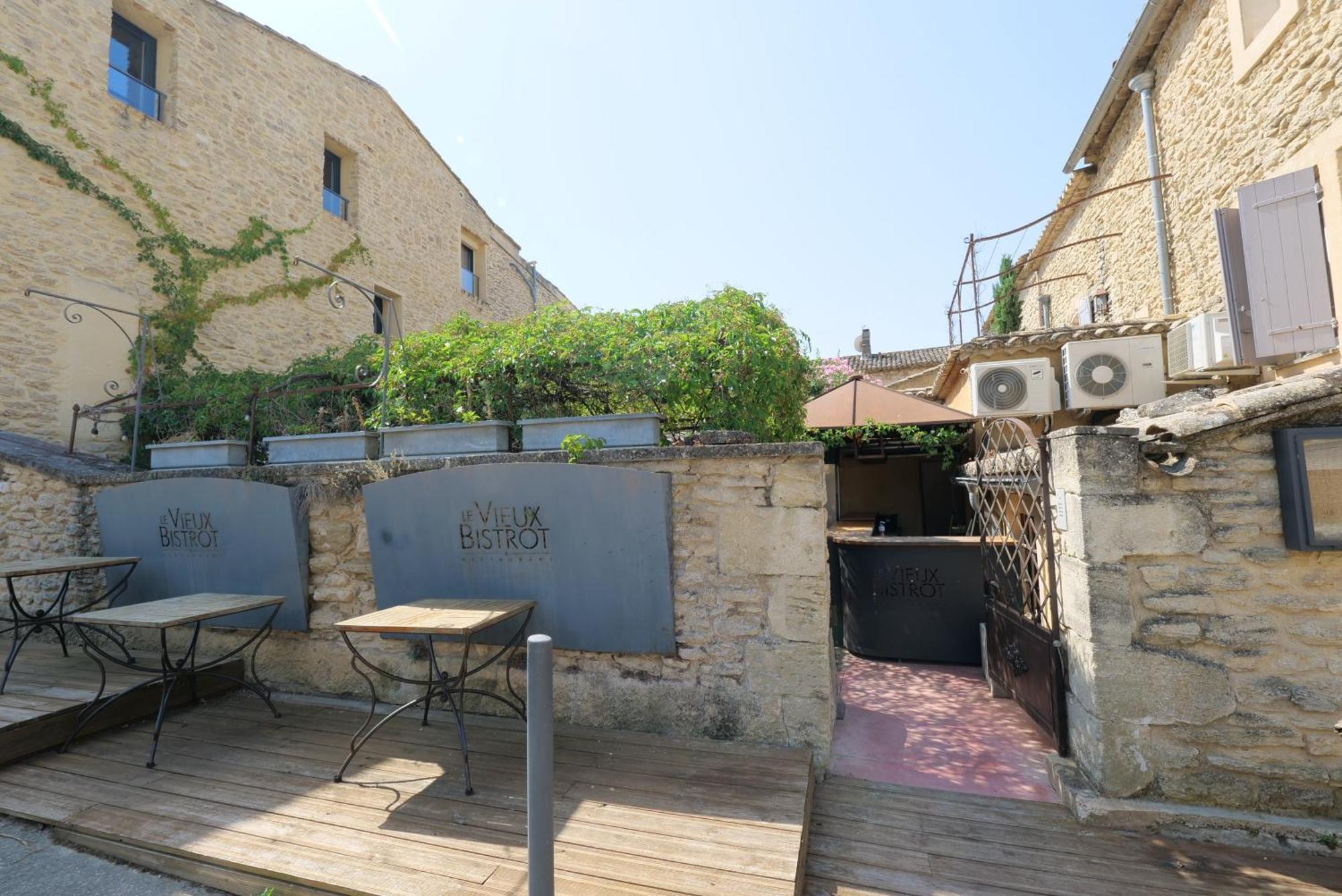 Chambres Du Vieux Bistrot Cabrières-dʼAvignon Exterior foto